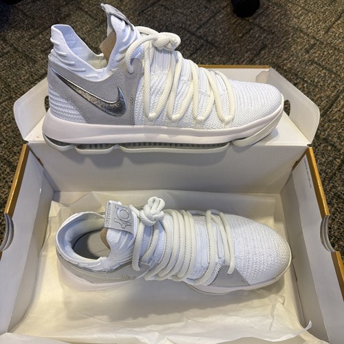 Nike zoom kd10 white - white, chrome