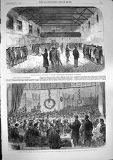 Old Antique Print 1868 London