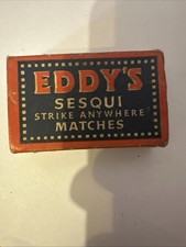 Rare vintage box of Eddy's
