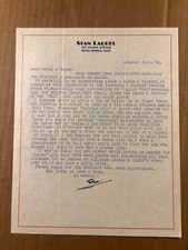 Rare Stan Laurel Autographed
