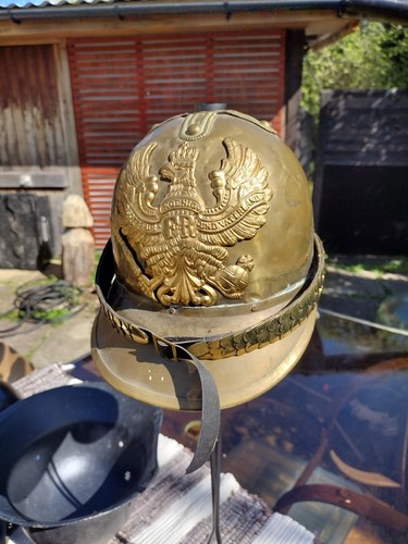 Vintage brass german fireman - brass, fireman's