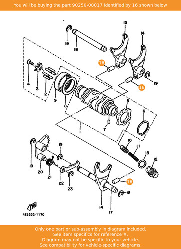 Yamaha pin straight - yamaha, pin,