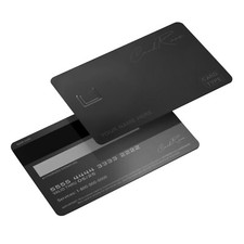 2pcs Brass Matte Metal Credit