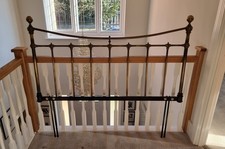 John Lewis Victorian Antique Style Brass Headboard - Kingsize
