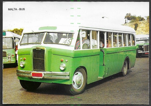 Postcard malta bus y0382 - postcard,