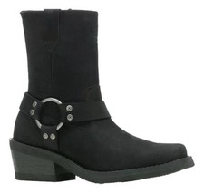 Womens Harley Davidson Korsen Harness Side Zip Biker Ankle Boots Sizes 3 to 8