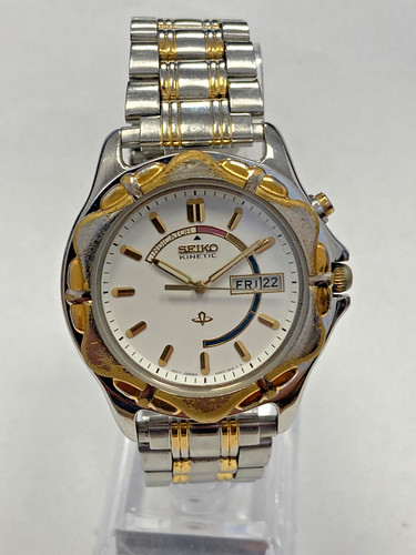 Seiko 5m43 0a70 kinetic watch - seiko,