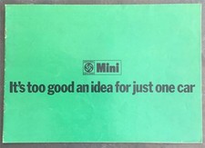 MINI Car Range Sales Brochure