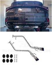 For 21-Up Lexus IS300 IS350 Muffler Delete Axle Back Dual Burnt Tips Exhaust
