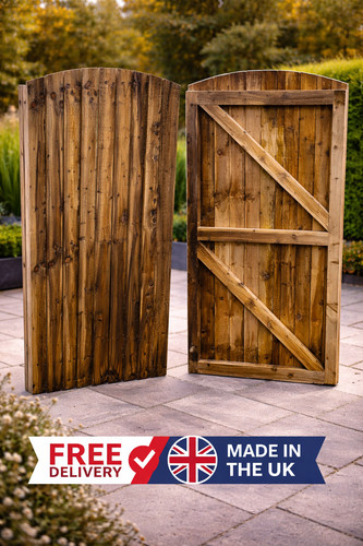 6ft arched featheredge wooden - 6ft,