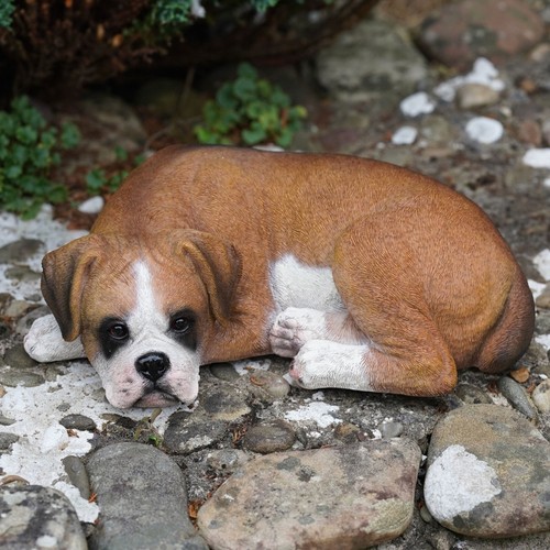 Sleeping boxer resin sculpture - sleeping,