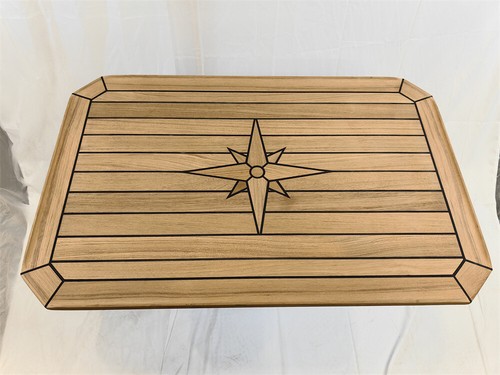 Boat rectangular teak table - boat,