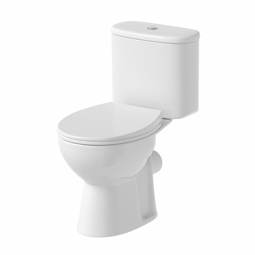 Close coupled rimless toilet - coupled,