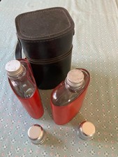 Vintage black leather cased