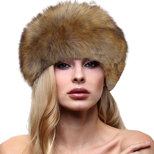 Women faux fur hat ladies - fur,