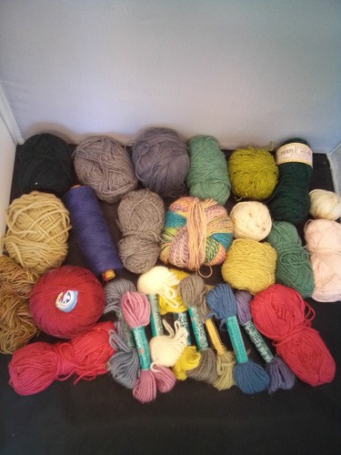 Wool yarn knitting - knitting, crotchet