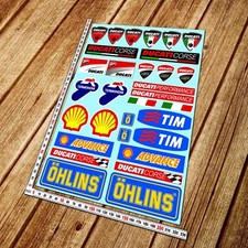 DUCATI CORSE sponsors decal set stickers Panigale Multistrada Monster