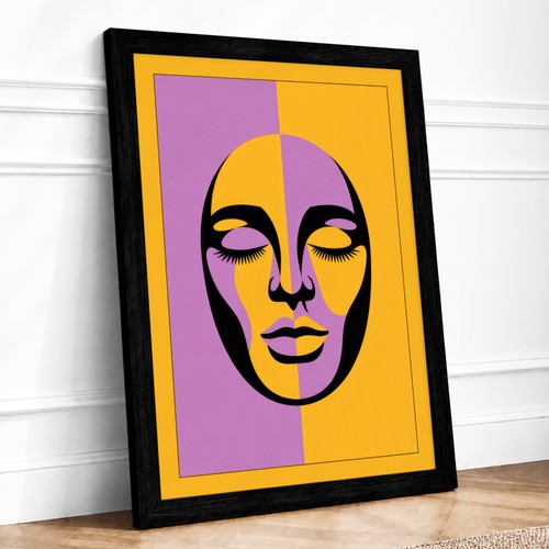 Divided mask art deco - mask,