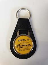 OPEL CAR AUTOMOTIVE MEMORABILIA COLLECTIBLE KEY FOB KEY RING LEATHER