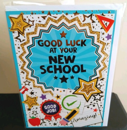 Good luck your new school - at,