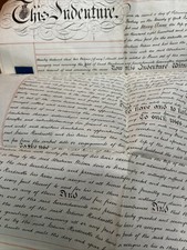 1865 Victorian Indenture Settlement Plot Of Land And Warehouse Yorkshire HP26