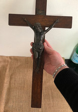 Vintage French large oak wood