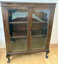 Antique Solid oak glass