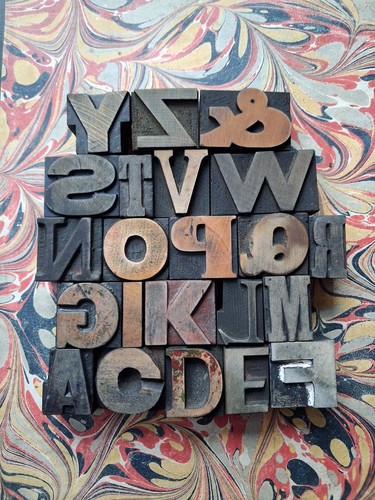 Vintage wooden letterpress - vintage,