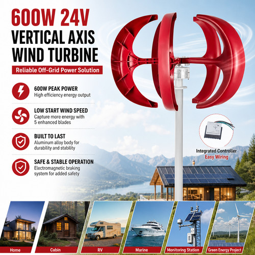 600w 24v wind - 600w,