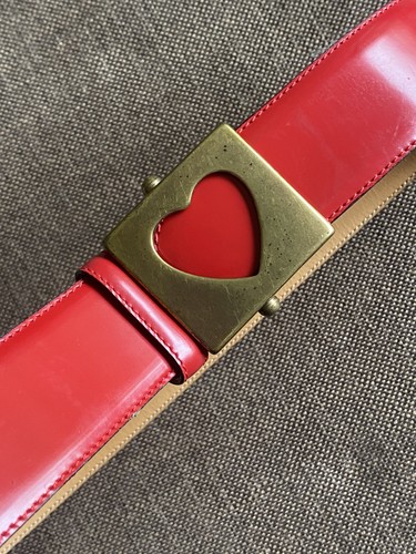 Moschino belt with heart - moschino,