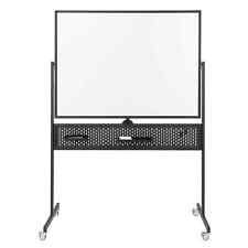 Magnetic White Board Large Standing White Board 120 x 90 CM Office-Black