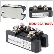 MDS-100A 1600V 5 Terminals 3-Phase Full Wave Diode Module Bridge Rectifier Tools