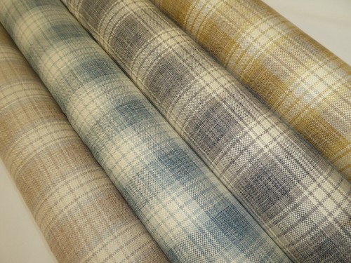 Tartan check cushion fabric - tartan,