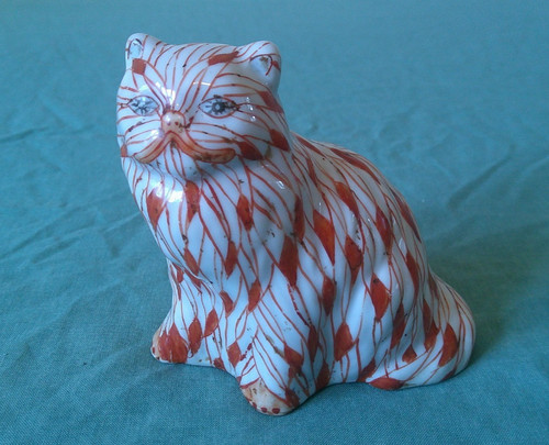 Oriental style ceramic - oriental, cat