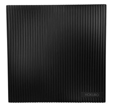 HOKURO Black Square Bathroom Extractor Fan 4" Timer & Humidity Sensor