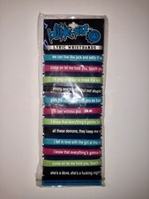 RARE Blink 182 2013 Lyric Wristbands NEW Travis Barker Tom Delonge Mark Hoppus