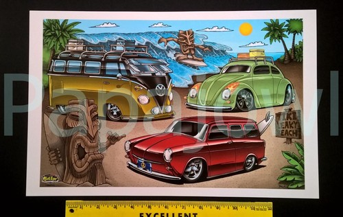 Tiki art beach volkswagen - art,