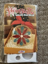 Poinsettia Quilling Ball Decor