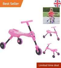 Child-Friendly Butterfly Foldable Trike for Ages 1-3, Encouraging Balance Skills
