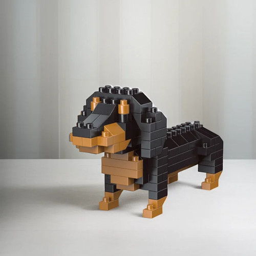 Dachshund mini building - dachshund, block