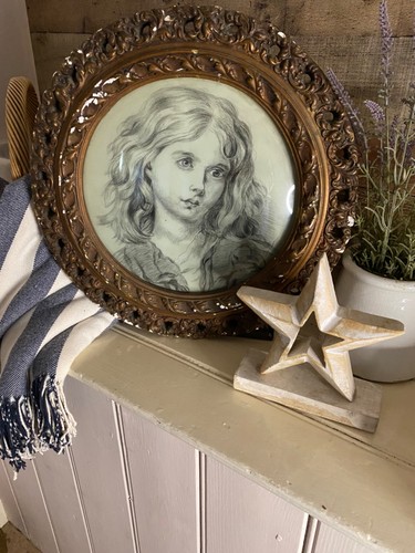 Antique victorian original art - original,