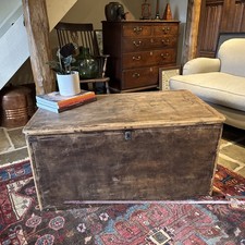 Vintage Wooden Blanket Box
