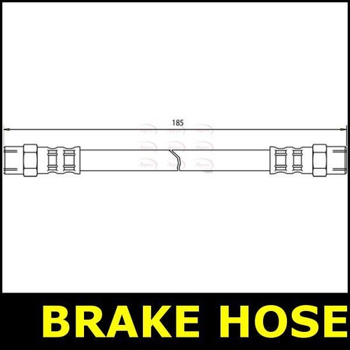 Brake hose rear - rear, for