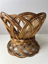 Vintage Wicker Plant Pot
