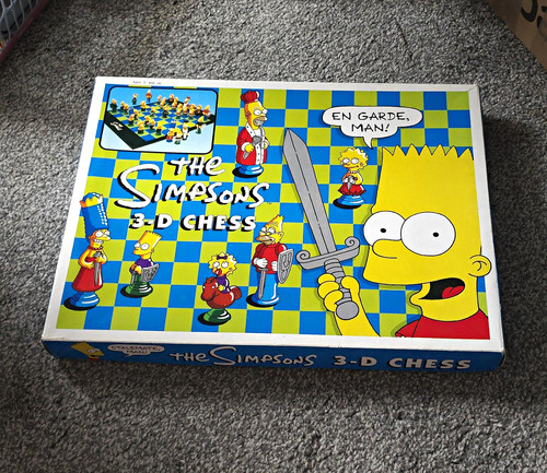 The simpsons chess set - 3-d,