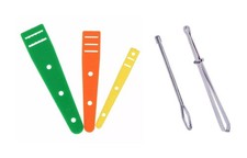 5 piece Threading Set Bodkin Pinch Clamp Elastic Ribbon Puller Threader Guide FL