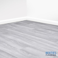 Grey Oak - 2m Vinyl - Lino Flooring For Bathroom / Kitchen Wood Plank Effect