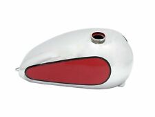 Fits For Triumph T120 TR6 83-1798 Petrol Fuel Tank Chrome Red 2.5 Gal
