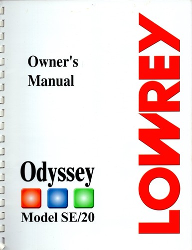 Lowrey odyssey organ - lowrey,