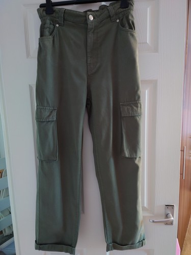 Bershka khaki trousers - khaki, with
